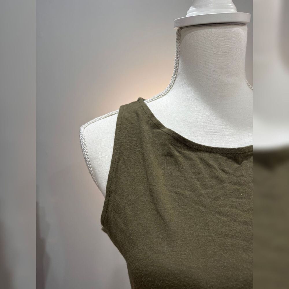 Green Calvin Klein Jeans Tank Top Size M EUC - Picture 3 of 7